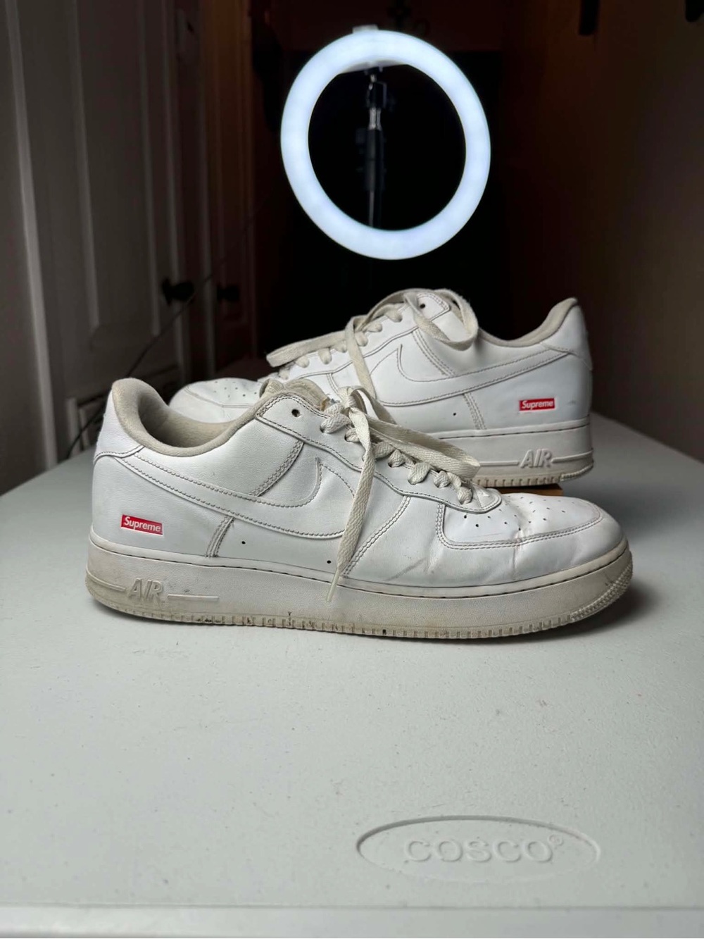 Nike Supreme x Air Force 1 Low 'Box Logo - White' Sz 13 beat